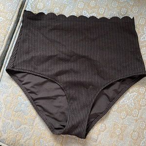 Arie high waisted full coverage waffle texture bikini bottom